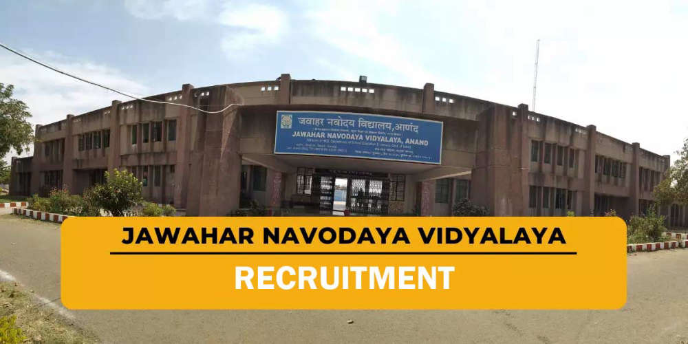 new recruitment in navodaya vidhyalaya apply now