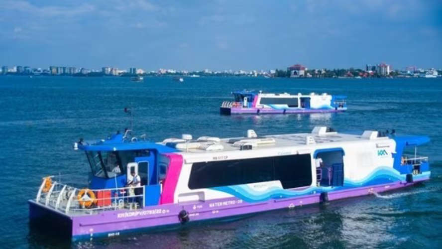 kochi water metro new service launching today