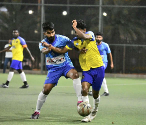 Kefac frontline logistics Inter-district football in progress
