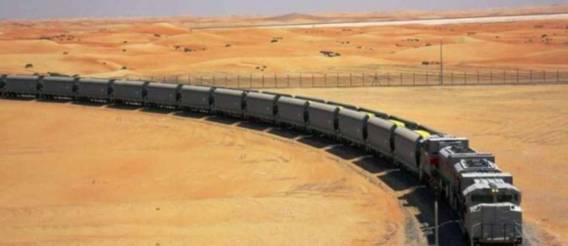 Rail route from Oman to Abu Dhabi