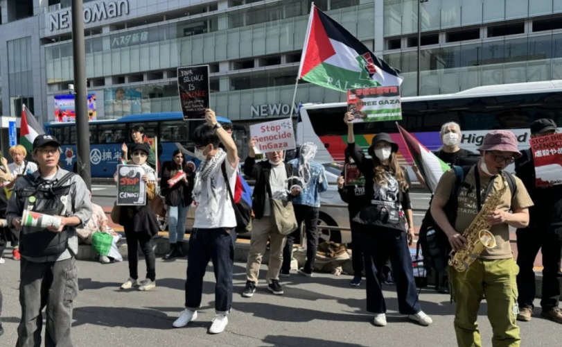 Pro-Palestine student protests spread to Japan