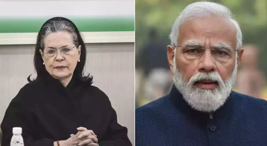 soniagandhi response against modi and bjp