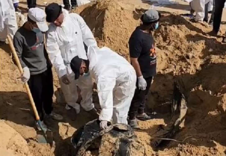 Another mass grave discovered in Gaza hospital