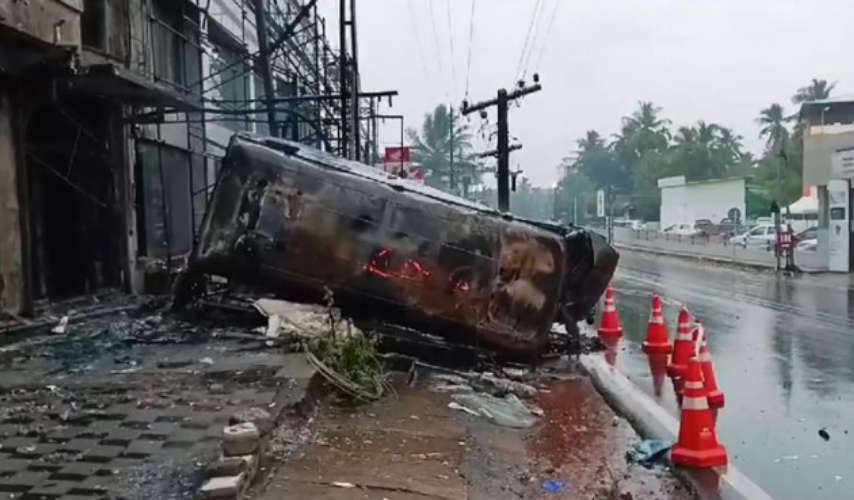 Kozhikode ambulance catches fire; The patient died of burns