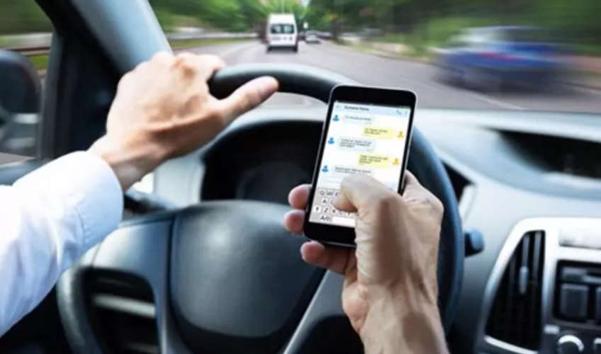 
Fine for Using Phone While Driving