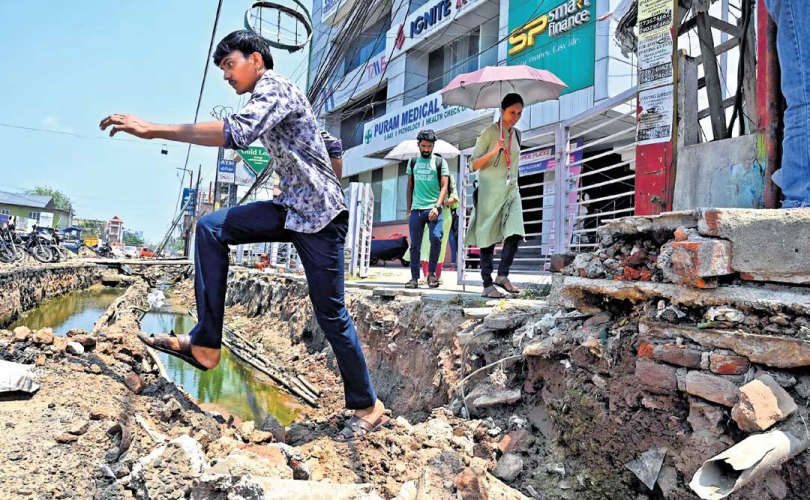 humen right commission register case on trivandrum roads