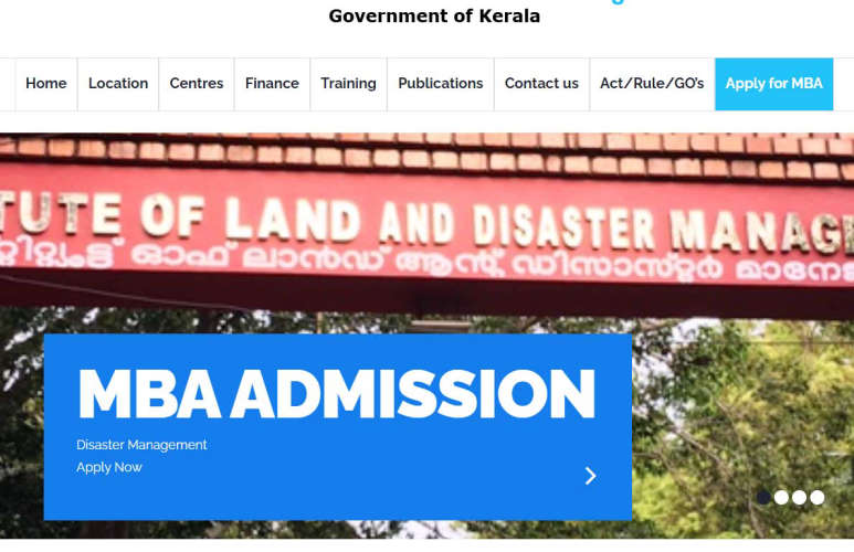 MBA in Disaster Management; Online application till 8
