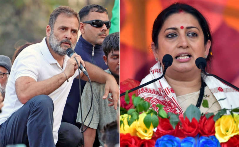 Smriti Irani is trailing Congress's KL Sharma