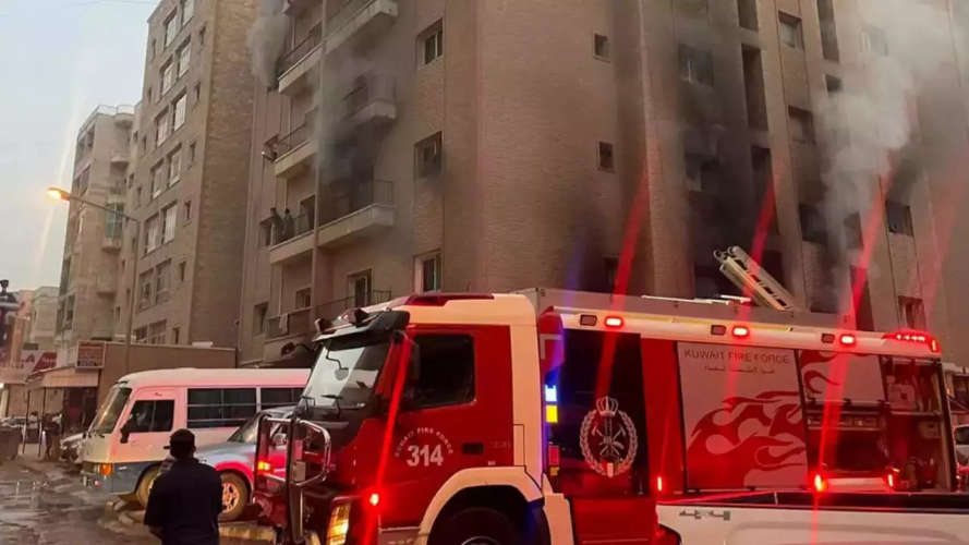 kuwait fire two arrested includes one expat 