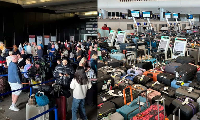 flights cancelled and delayed in Manchester due to power outrage 