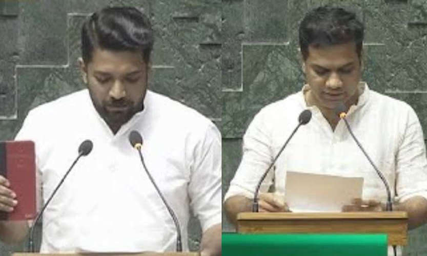 kerala mp's took oath in indian parliment 