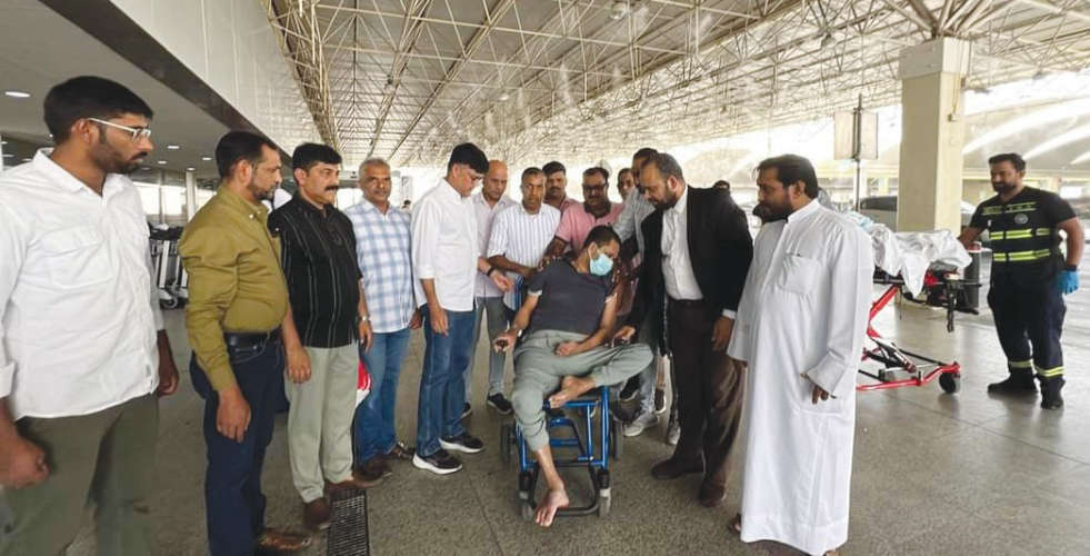 abduraheem reached home after two years of hospitalization in kuwait