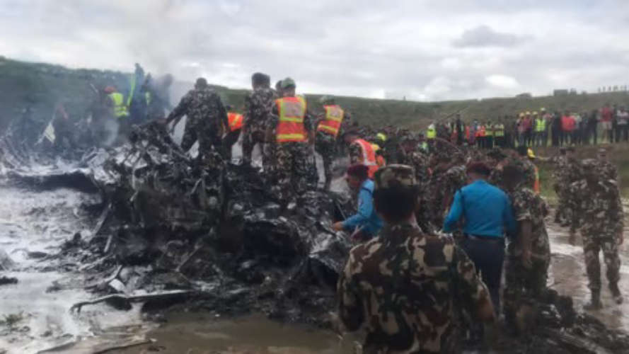 18 dead as plane crashes in Kathmandu, pilot survives