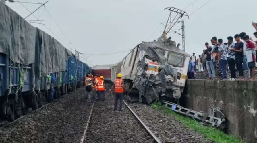 Trains collide in Jharkhand 18 bogies derail two dead