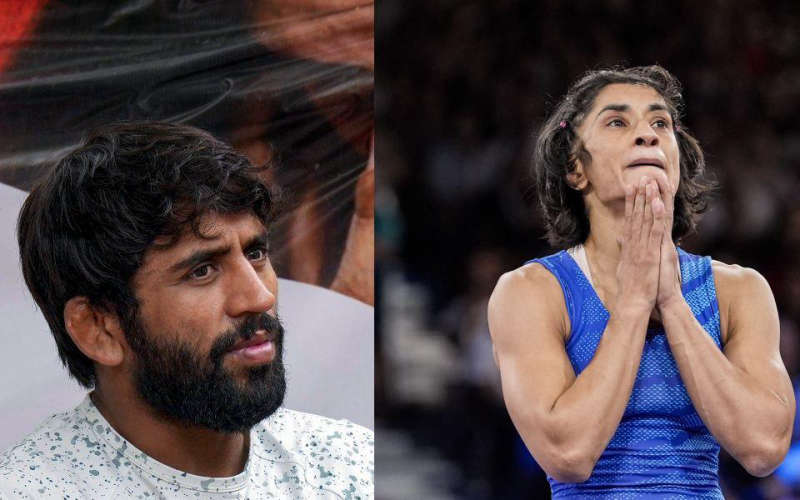 bajrang punia responds on resignation of vinesh phogat  