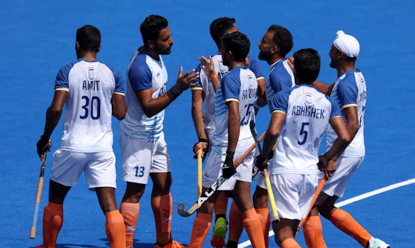  India Wins Bronze in Hockey Sreejesh Celebrates Medal Victory