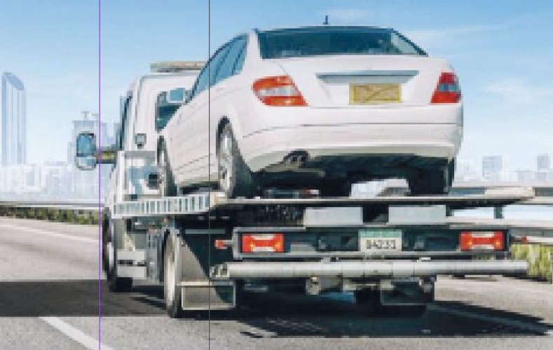 Do not hide the number plates of vehicles towing recovery vehicles