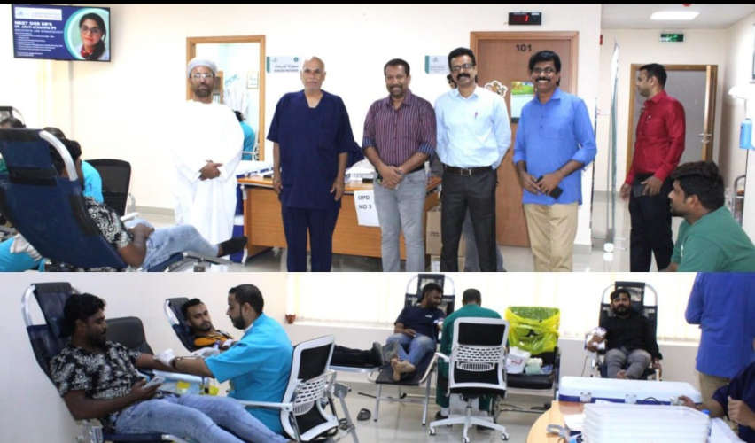 Kerala Muscat Football Association Organizes Blood Donation Camp