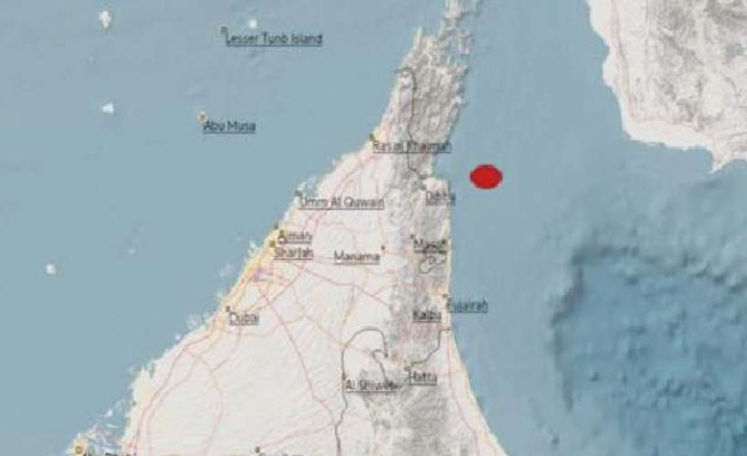 Light earthquake on UAE-Oman border