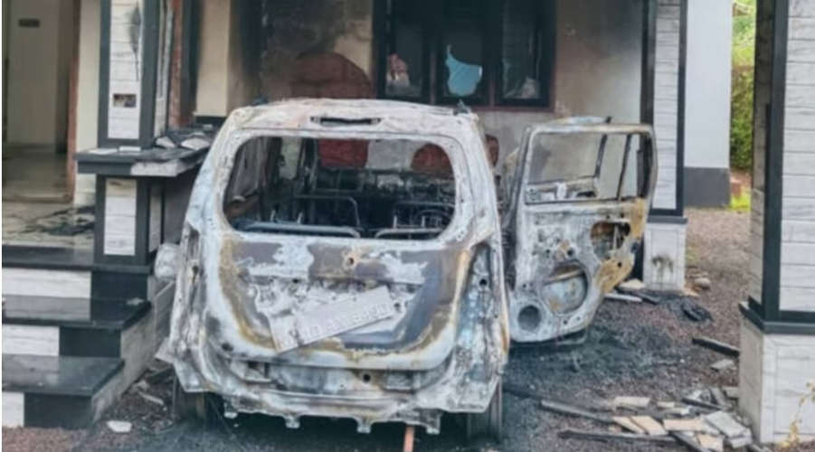 kerala-youth-arrested-car-fire-incident