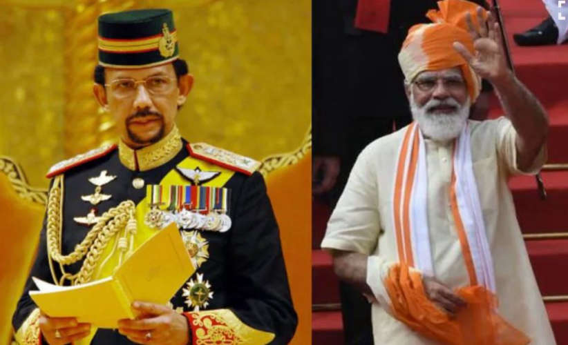 Modi reached the Golden Palace to meet the Sultan of Brunei