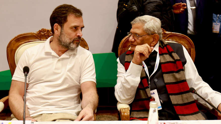 Rahul Gandhi Pays Tribute to Sitaram Yechurys Demise Offers Condolences