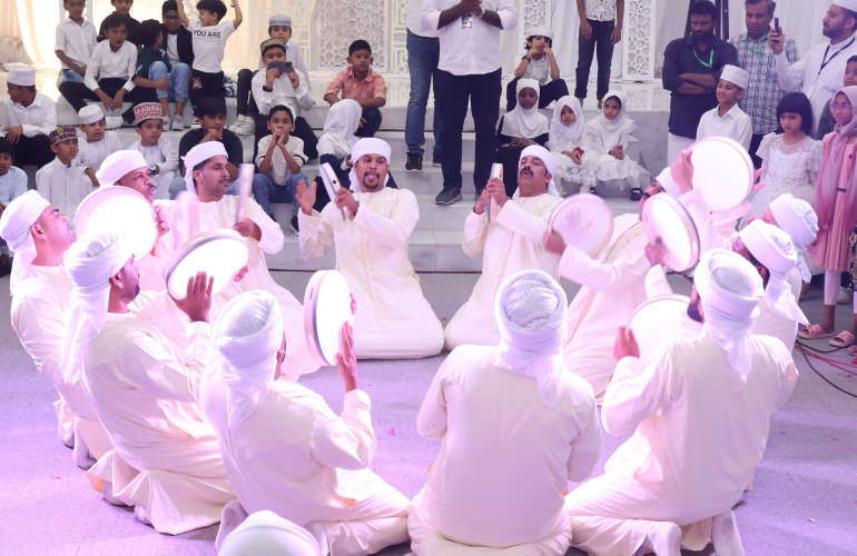 Nabidin Celebration Madrasa Students Parents Daf Performance Islamic Events