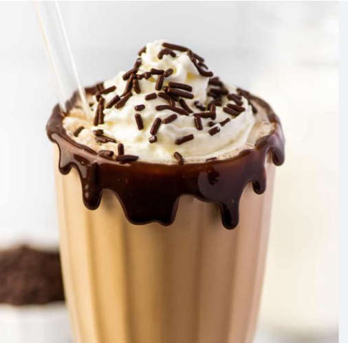 Delicious Chocolate Nuts Milkshake dont forget to drink it