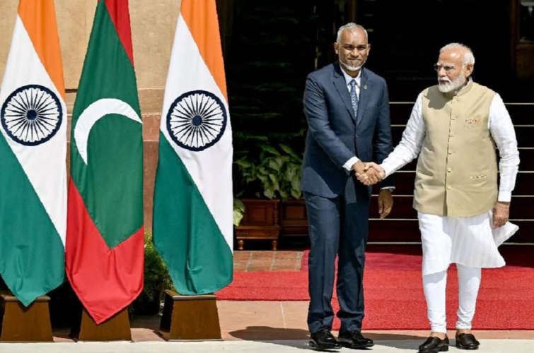 Muizzu Meets Modi Assures No Actions Harmful to Indias Security