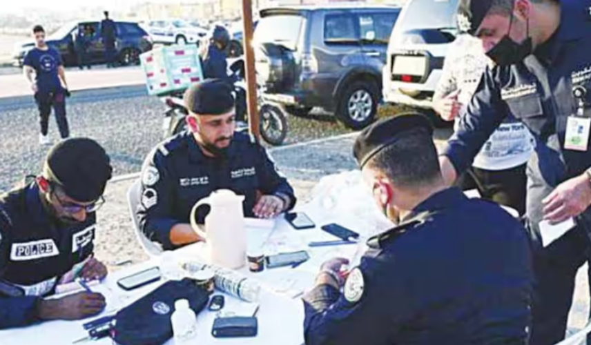 Kuwait with widespread traffic checks 42245 violations were detected