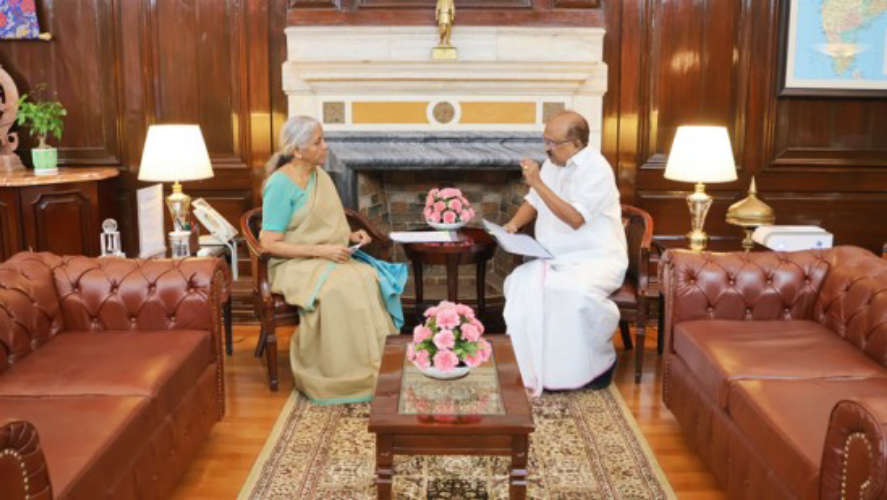 kv-thomas-meets-finance-minister-nirmala-seetharaman