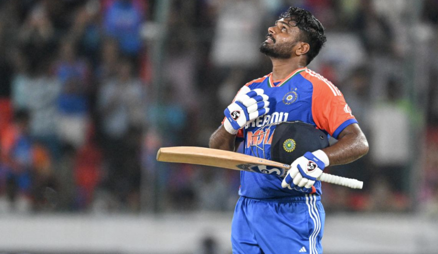 Sanju hangs Bangladesh India broke the T20 record